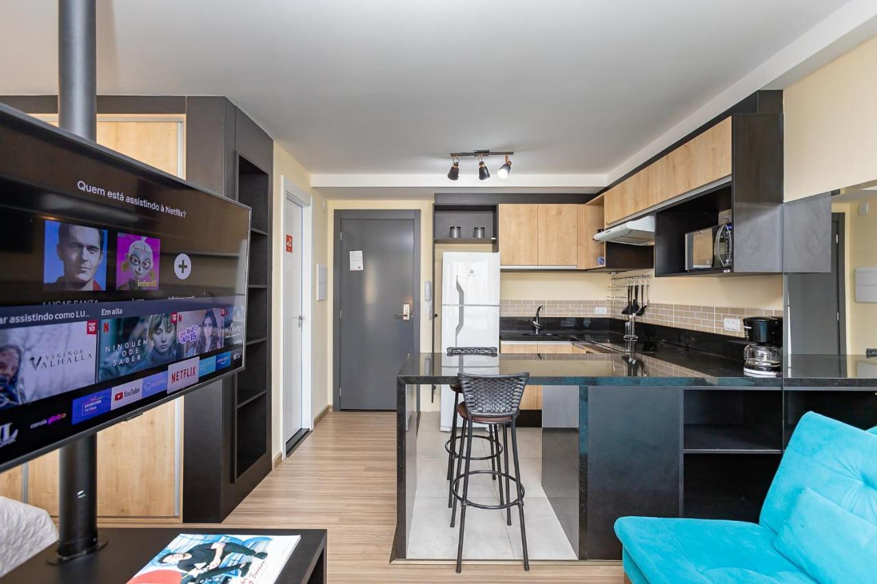 Moderno E Tranquilo - Studio No Centro - Ayn031 Apartment Куритиба Екстериор снимка